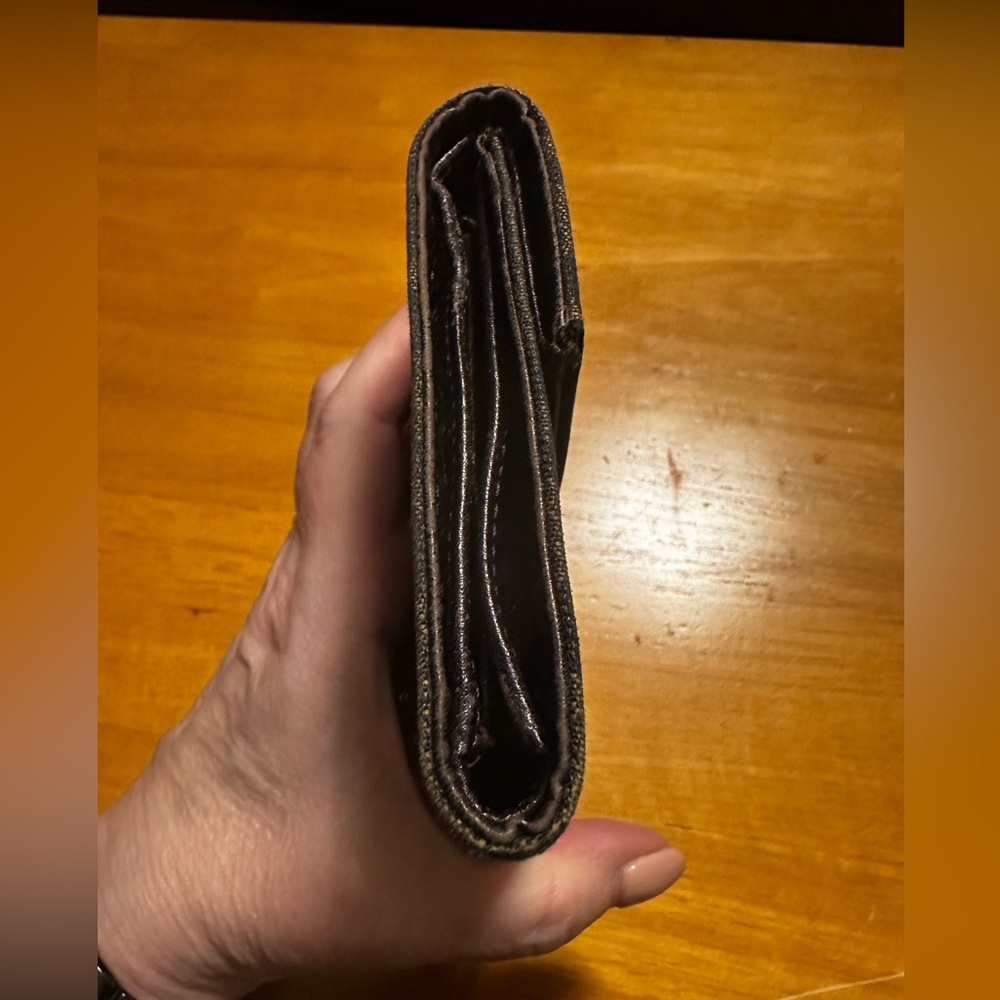 Fendi Brown Canvas Compact Wallet - Picture 4 of 9